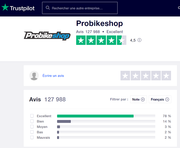 Avis-clients-Probikeshop-Truspilot